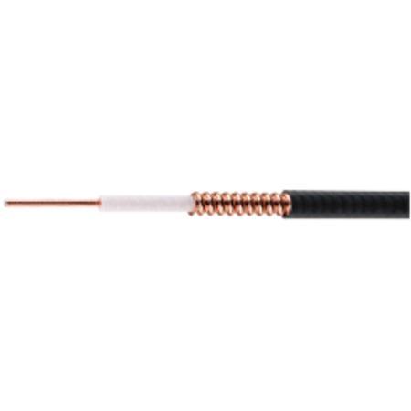 1/4 in CELLFLEX® Superflexible Plenum Foam Dielectric Coax Cable with Black Jacket