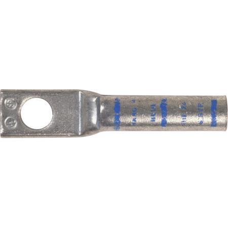 1-Hole Long Barrel Compression Lug for #6 Wire and 1/4 in Hardware