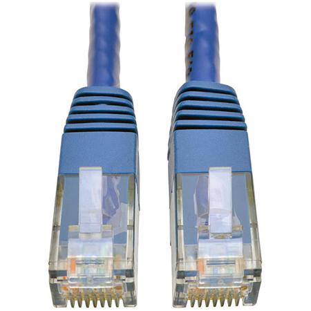 10 ft Cat 6 Gigabit Molded UTP Ethernet Cable with RJ45 Male/Male, Blue