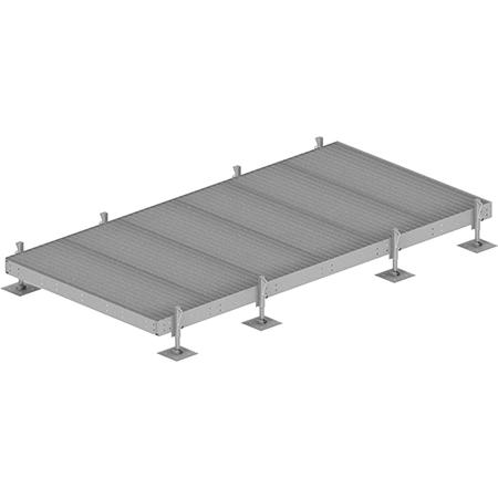 10 x 20 ft Equipment Platform Base with 8 Adjustable Legs