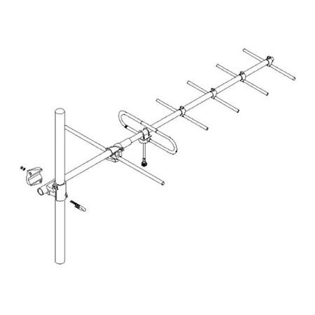 157 - 164 MHz 9.5 dBd Yagi Antenna with N Male Connector