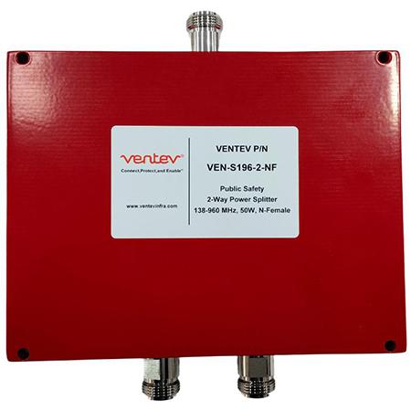 138 - 960 MHz 50 W Public Safety Two-Way Power Splitter with N Female Connectors