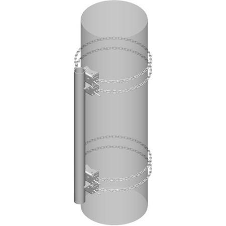 16 ft 1-Sector Heavy-Duty Chain Mount Base Kit with Stand-off, Pipe Not Included
