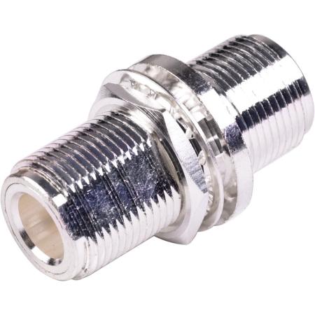 N Female - N Female Bulkhead Receptacle Adapter