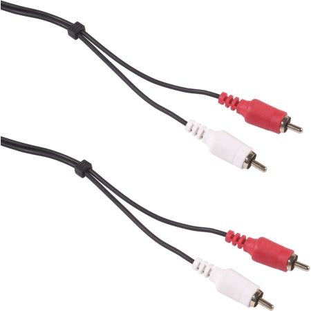 12 ft RCA Patch Cord for Auto Sound Hookup, Nickel-Plated, 1 Per Pack
