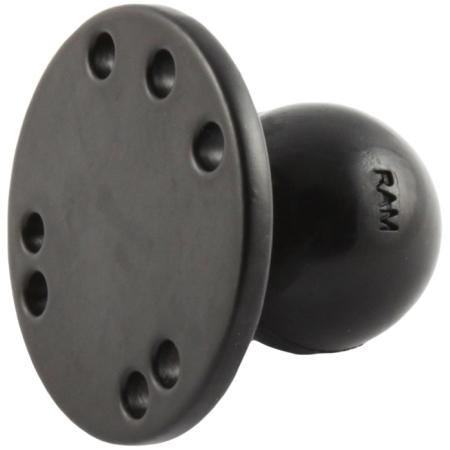 2.5 in Stainless Steel Round Base with AMPs Hole