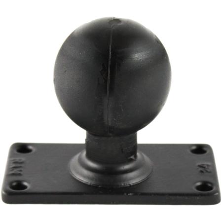 D Size 2.25 in Rubber Ball on Rectangle Plate