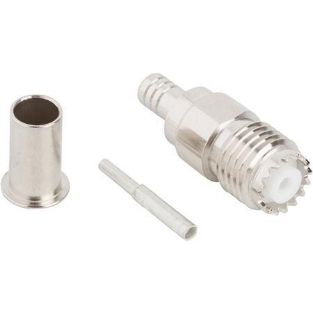 50 Ohm Mini-UHF Female Straight Crimp Connector