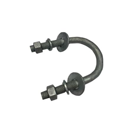 1/2-13 x 2-1/2 x 4 in, Galvanized U-Bolt