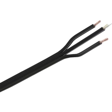 Powered Fiber Cable, OM3, 4 Fibers, Outdoor, 16AWG