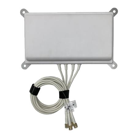 2.4 - 5 GHz 6 dBi Wi-Fi Flush Mount Directional Antenna with 4 RPSMA Male Connectors