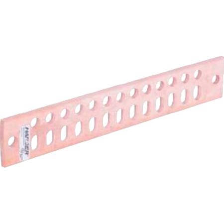 1/4x2x12 in Universal Ground Bar, P hole