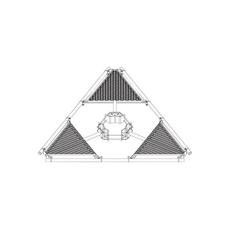 ATLAS 12 ft Monopole Platform with Top Rail Kit, Antenna Pipe Sold Separately