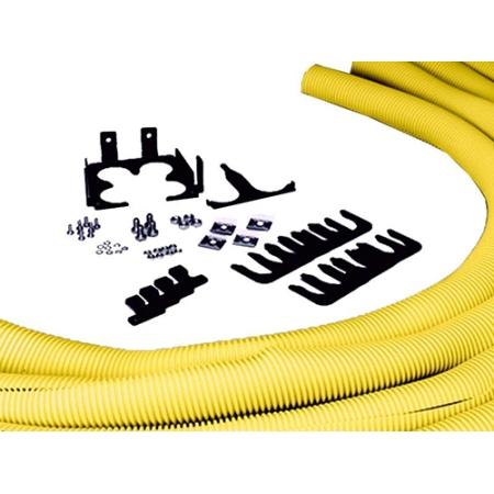 5 ft FiberGuide® Quad 2 in Flex Tube Attachment in Yellow
