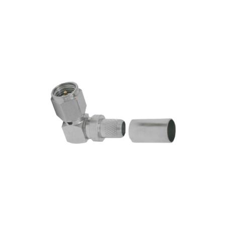 SMA-Male (plug) Crimp Right Angle Connector