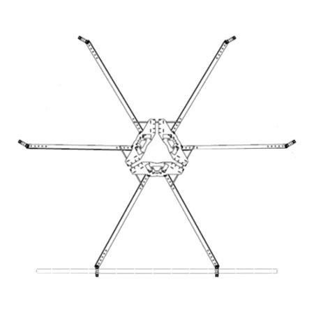 Adjustable Monopole V-Stabilizer Kit 3 Sector