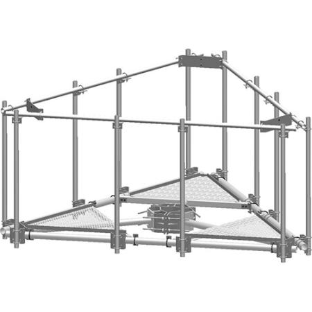 Upper Support Rail Kit for Co-Location Platforms, 12 ft Face with XA-U Universal Crossover