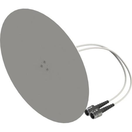 Gray HyperFlat Ultra Wideband Ceiling Mount MIMO DAS Antenna and Reflector Kit