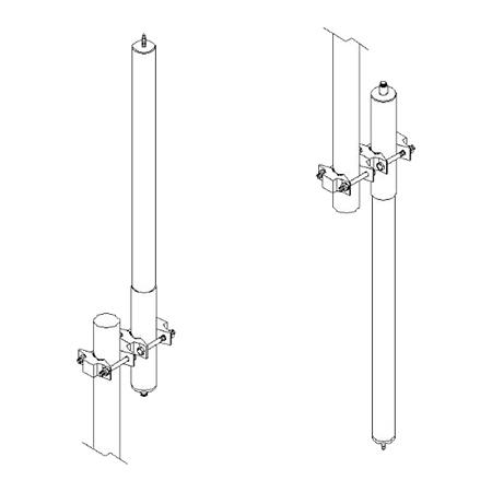 806-869 MHz Collinear Omni Antenna Low PIM