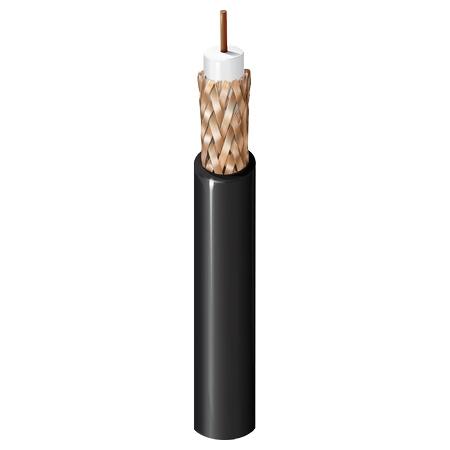 RG59, Plenum-CMP, 20 AWG solid bare copper cable