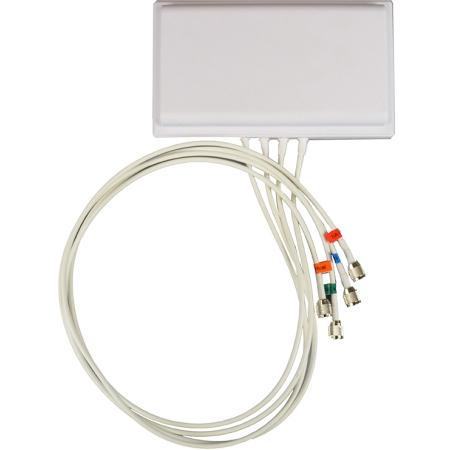 2.4/5 GHz 6 dBi Wi-Fi Directional Antenna with 4 RPTNC Male Connectors