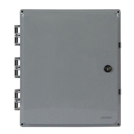 14 x 12 x 6 in NEMA 4X Polycarbonate Enclosure with (8) 1/2 in Holes and Cord Grip 