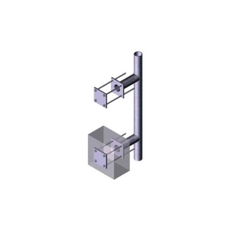 2' Standoff Wall Mount with Large Bracket Kits