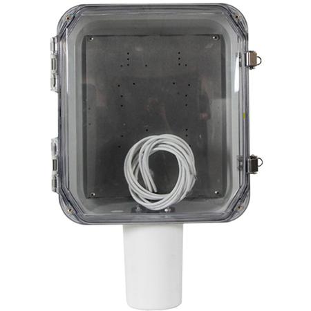 12 x 10 x 5 in NEMA 4X Polycarbonate Enclosure with Omni Antenna and 4 RPTNC Connectors