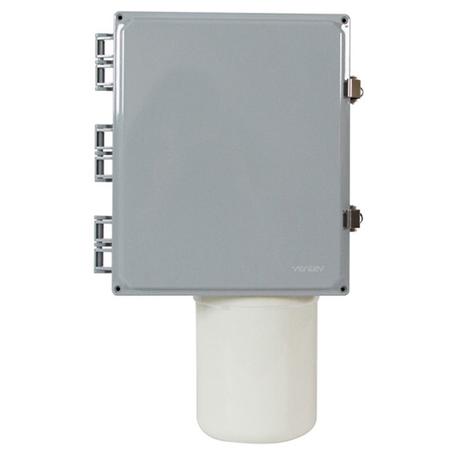 12 x 10 x 6 in NEMA 4X Polycarbonate Enclosure with Integrated Omni Antenna and 4 RPTNC Connectors