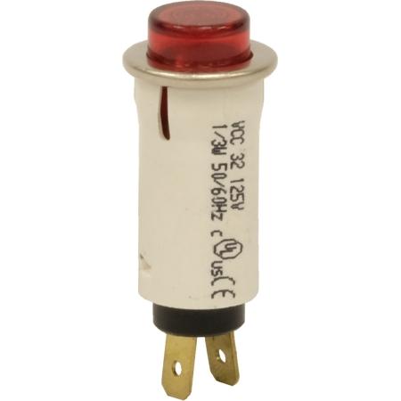Neon Lamp, Red, 120V
