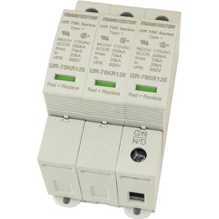 127/220VAC, 3-Pole, 3-Phase Wye, Modular SPD