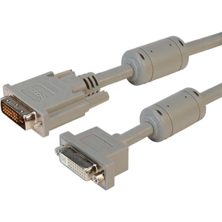 Panel Mnt DVI-D Dual Link Male/Female Cbl Assy 3ft