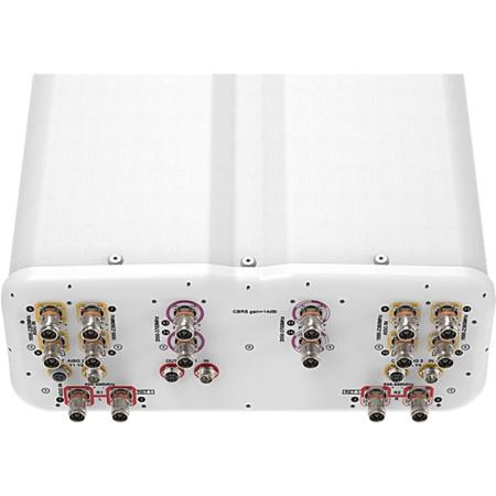 4x 698 - 896, 8x 1695 - 2360, 4x 3550 - 3700 MHz Sector Antenna with 16x 4.3-10 Female Connectors, 65 Deg HPBW
