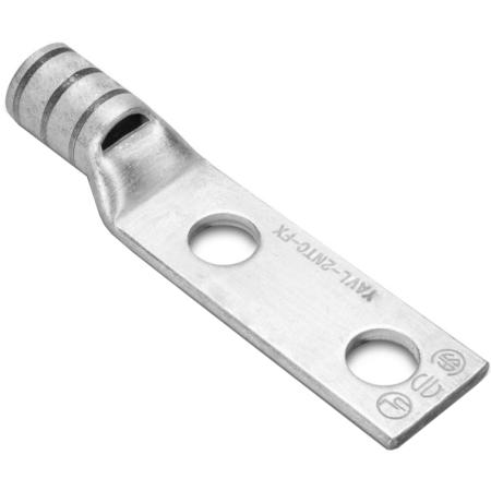 Copper Compression Lug, 2 Hole w/ Inspection Win