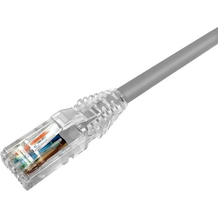 Uniprise Cat 6 U/UTP Patch Cord, Gray, 3'