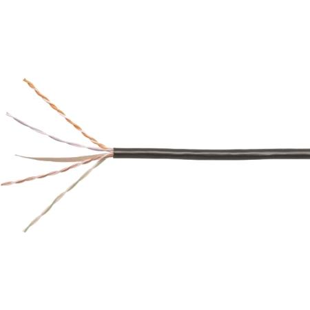 Cat 6 U/UTP Outdoor Network Cable in Black, 1000 ft