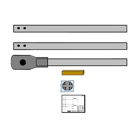Rugged Side Mount Kit 114" with upper support