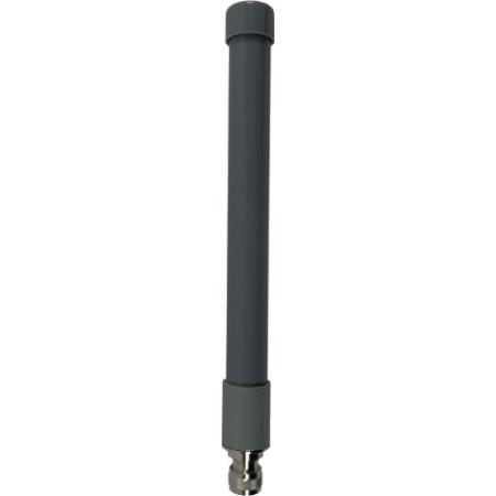 2.4 - 5 GHz 4 - 7 dBi Wi-Fi Omni Fiberglass Antenna with N Male in Grey