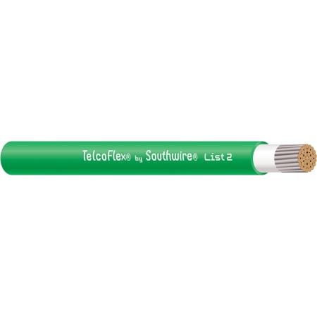 TelcoFlex II 2 AWG Central Office Power Cable in Green, Class 1