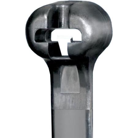 8" Cable Tie with Metal Barb, UV Nylon