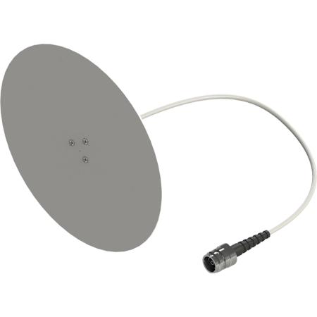 HyperFlat Ultra-Wideband Omni SISO DAS Antenna in Gray with Reflector