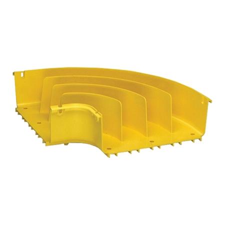 4in x 12in YEL FG 90 Deg Horiz Elbow