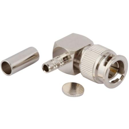 Mini BNC Male Right Angle Crimp for 735A Cable