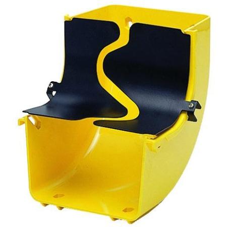 90° Up Elbow, 4 in x 6 in, yellow