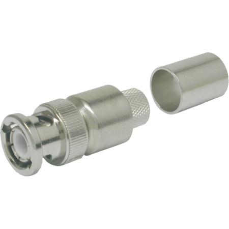 BNC Male, 50 Ohm for LMR®-400, No Braid Trim