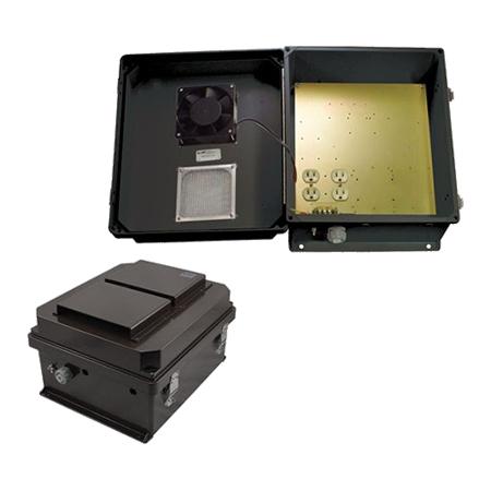 120VAC Black Weatherproof Enclosure