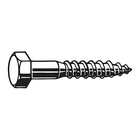 1/4", 2"L Hex Lag Screw