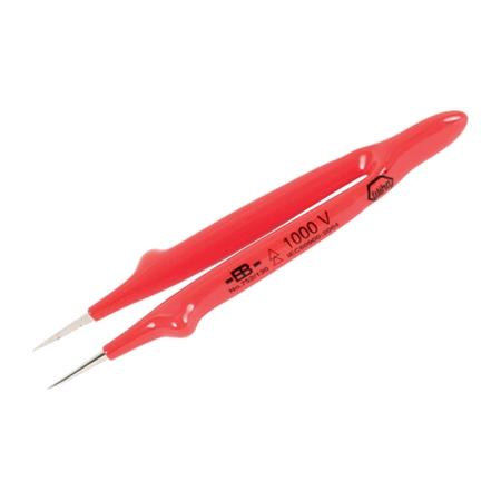 Insulated Tweezers, Straight Fine 5 in