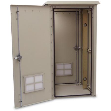 50Hx25Wx25D in (1) Bay,Outdoor Cabinet UL50 Cream