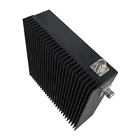 80 W 6 dB 600 - 6000 MHz RF Attenuator with 4.3-10 Male - 4.3-10 Female Connectors